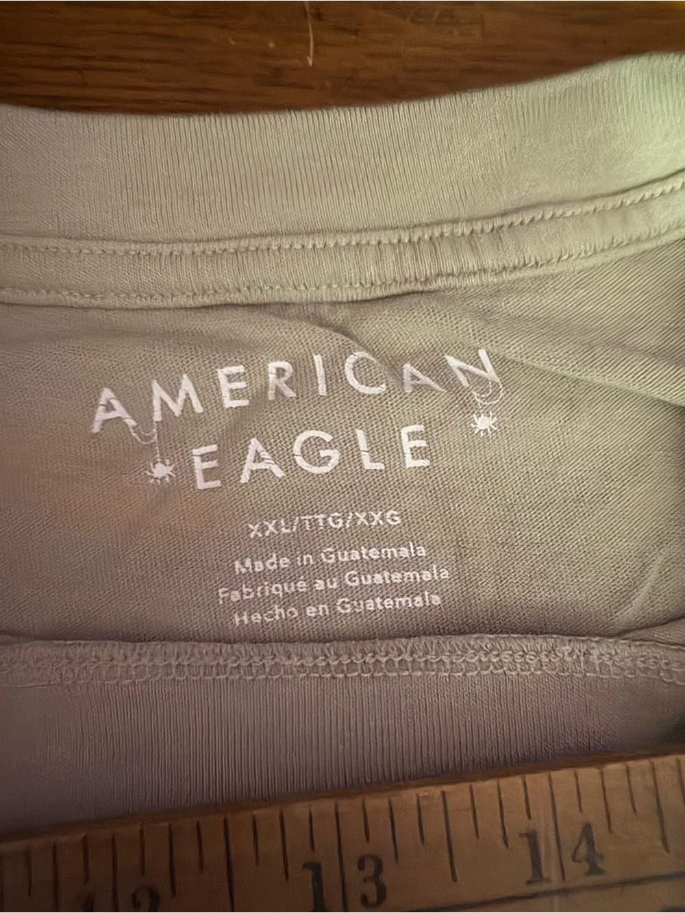 American Eagle Outfitters Men's Crewneck t shirt in Olive Green